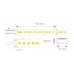 Tira LED 230V monocolor 19W/mt 120L/mt. SMD 2835 IP67 12x6mm corte cada 100mm, rollo 20mt x 9,45€/m